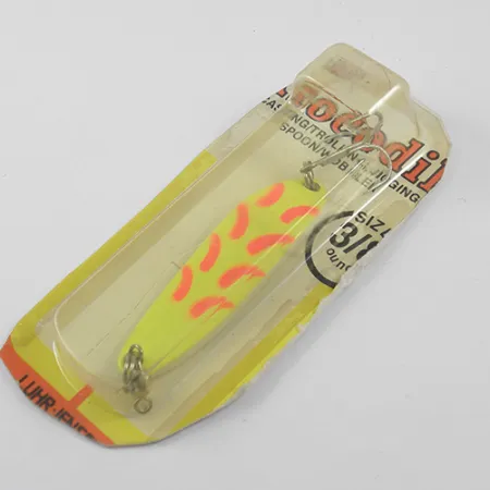 Luhr Jensen Krocodile Die #3 Blinker, Fluorgelb, 10,6g, Vintage, #1890