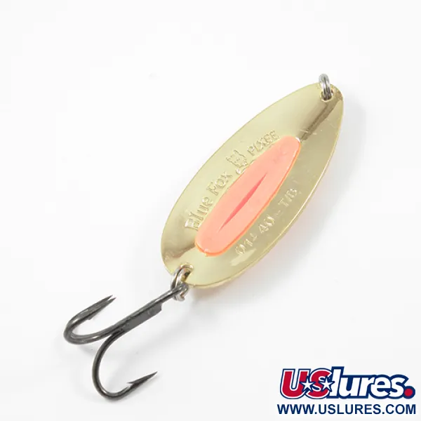 Blue Fox Pixee Blinker, Gold/Orange, 24g, Messingkörper, #1905