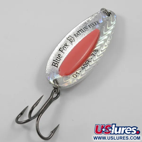 Blue Fox Rattlin Pixee Blinker, Regenbogenforelle, 24g, Rassel, #1909
