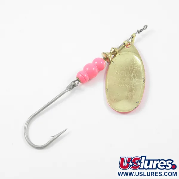 Mepps Aglia Hot Pink 4 Spinner, Pink/Gold, 9g, Einzelhaken, #1913