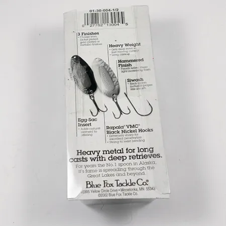 Blue Fox Pixee Spoon, Nickel / Grün, 14g, Hammerfinish, #1940