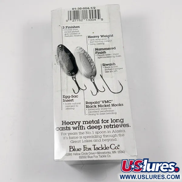 Blue Fox Pixee Spoon, Nickel / Grün, 14g, Hammerfinish, #1940