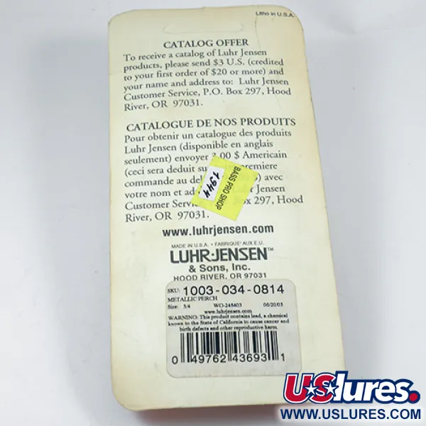 Luhr Jensen Krocodile Die #5 Blinker, Fire Tiger/Gold, 21g, #1944