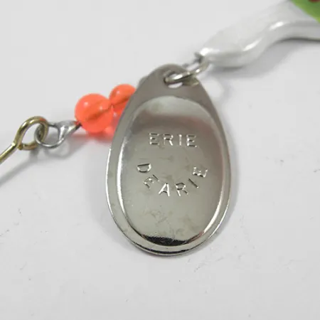 Erie Dearie Walleye Killer Spinner, Nickel/Grün, 14g, Vintage, #1952