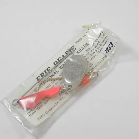 Erie Dearie Walleye Killer Spinner, Nickel/Rot, 9g, gestanzt, #1953