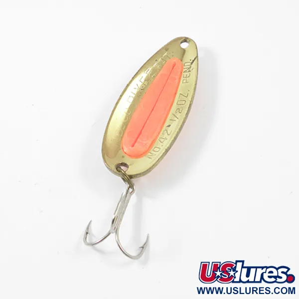 Blue Fox Nebco Pixee Blinker, Gold/Orange, 14g, Lachsei-Einsatz, #1958