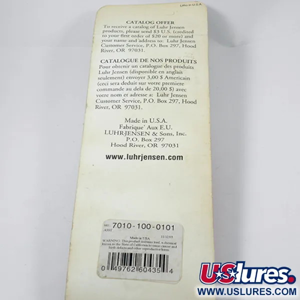 Luhr Jensen Krocodile Die #6 Blinker, Nickel, 64g, Einzelhaken, #1959