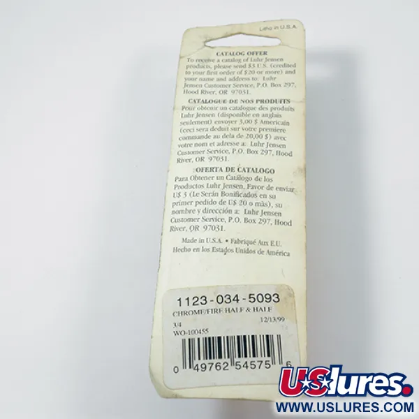 Luhr Jensen Lil' Kroc Blinker, Chrom/Rot, 21g, Weitwurf, #1977