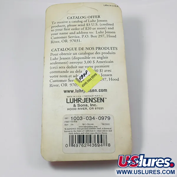 Luhr Jensen Krocodile Die #5 Blinker, Fire Tiger, 21g, Weitwurf, #1978