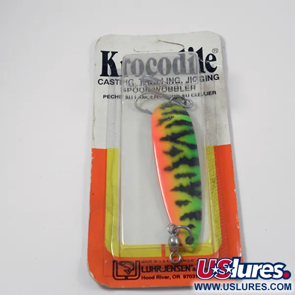Luhr Jensen Krocodile Die #5 Blinker, Fire Tiger, 21g, Weitwurf, #1978