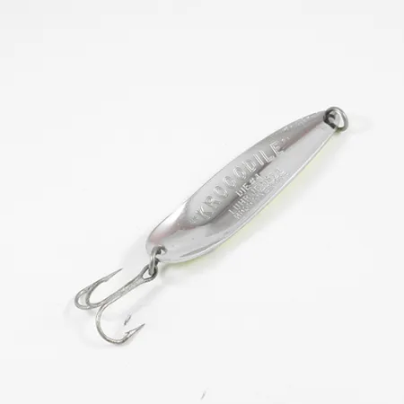 Luhr Jensen Krocodile Die #4 Blinker, Gelb/Grün/Nickel, 14g, #1983