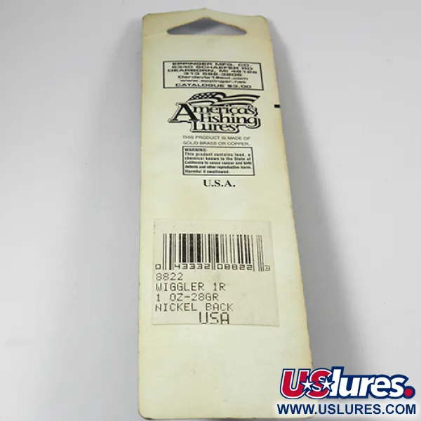 Eppinger Red Eye Wiggler Blinker, Nickel/Rote Augen, 28g, 2 Haken, #1999