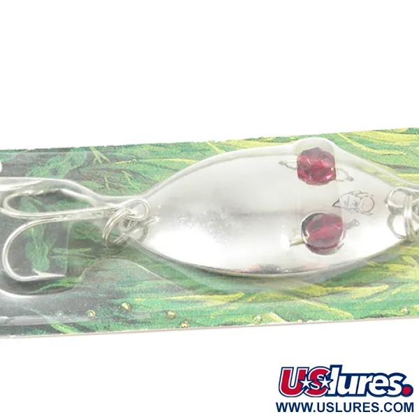 Eppinger Red Eye Wiggler Blinker, Nickel/Rote Augen, 28g, 2 Haken, #1999