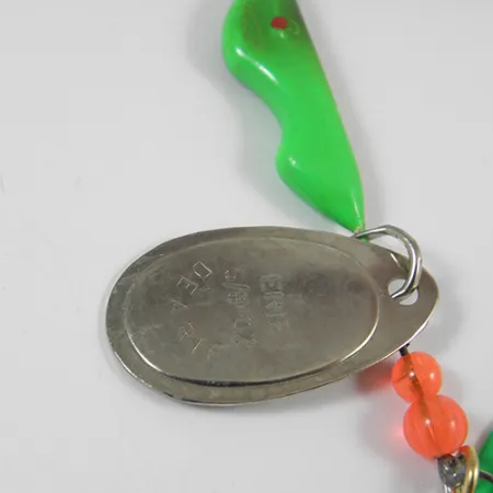 Erie Dearie Walleye Killer Spinnerbait, Nickel / Grün, 16g, L-Drahtarm, #2006