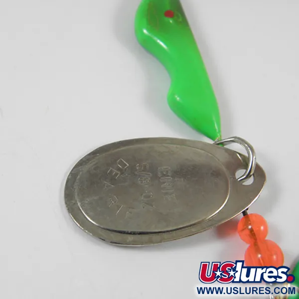 Erie Dearie Walleye Killer Spinnerbait, Nickel / Grün, 16g, L-Drahtarm, #2006