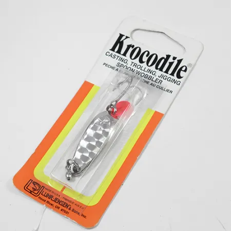 Luhr Jensen Krocodile Blinker, Nickel, 9g, Weitwurf-Profil, #2047