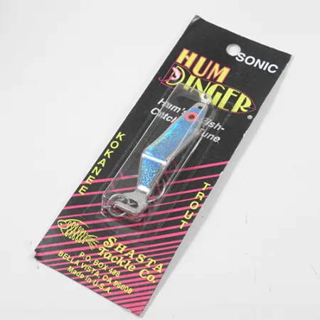 Shasta Humdinger Schleppblinker, Nickel / Blau, 14g, Ringkammer, #2049