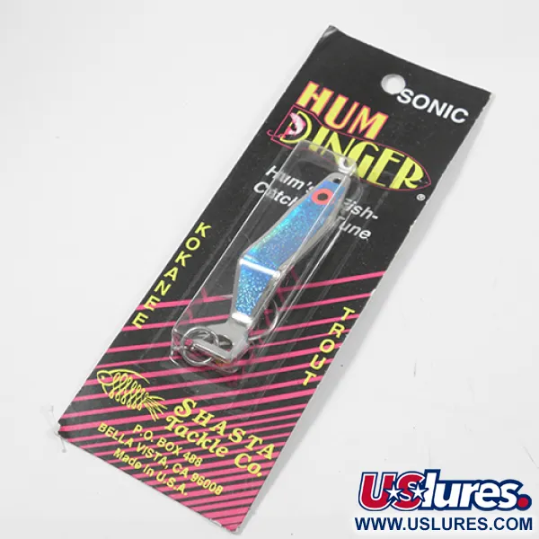 Shasta Humdinger Schleppblinker, Nickel / Blau, 14g, Ringkammer, #2049