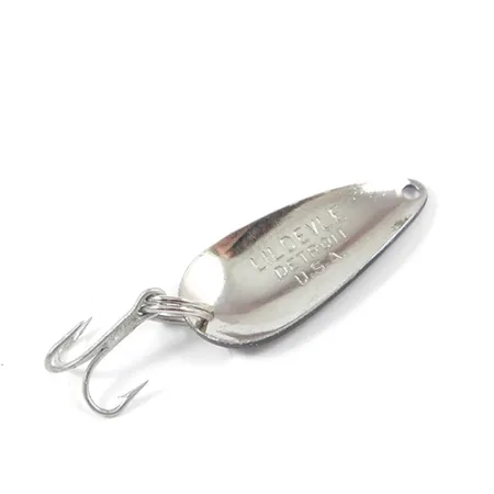 Dardevle Lildevle Blinker, Schwarz/Weiß/Nickel, 3,4g, Vintage, #2053