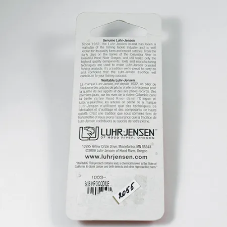 Luhr Jensen Krocodile Blinker, Nickel / Blau, 9g, Lockplättchen, #2055