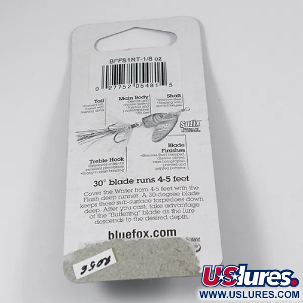 Blue Fox Flash Deep Runner Spinner, Regenbogen, 4g, Tiefgang, #2056