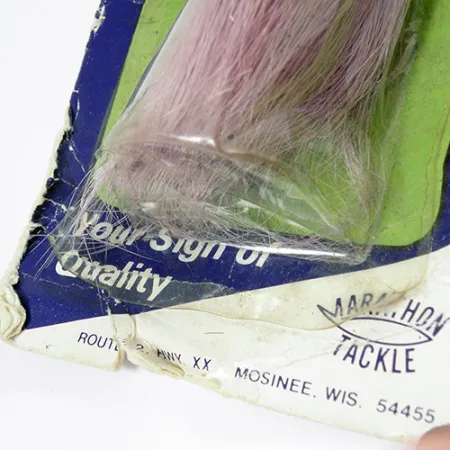 Marathon Musky Spinner, Nickel, 58g, Fransen-Schwanz, #2076