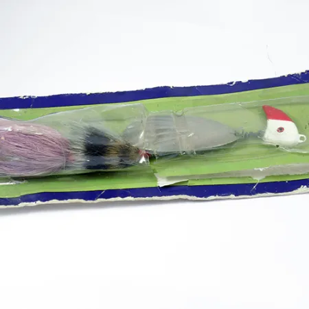 Marathon Musky Spinner, Nickel, 58g, Fransen-Schwanz, #2076