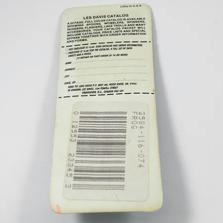 Luhr Jensen Les Davis Bang Tail Spinner, Frog, 2g, Gold-Blatt, #2077