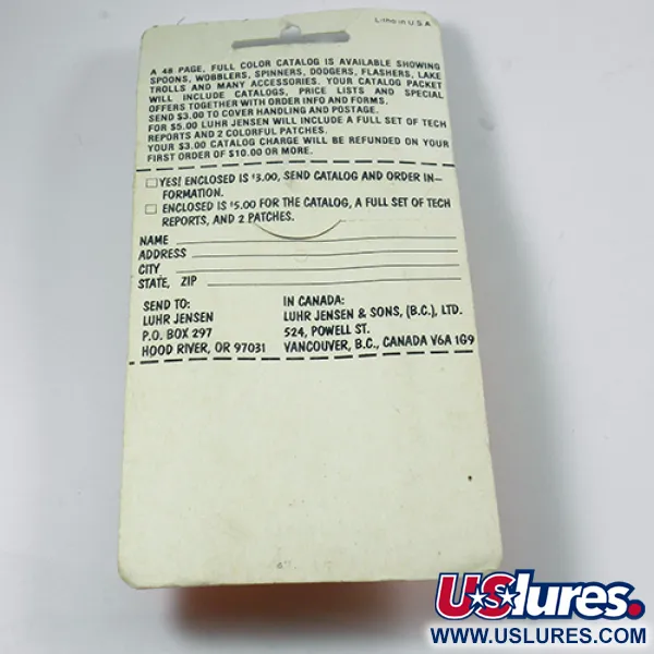 Luhr Jensen TEE Spoon Blinker, Nickel / Rot, 7g, Vintage, #2078