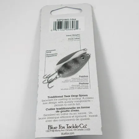 Blue Fox Strobe Tear Drop Blinker, Nickel gehämmert, 11g, #2079