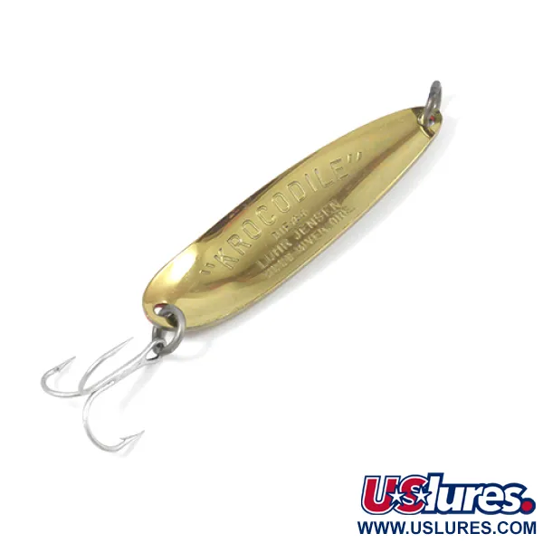 Luhr Jensen Krocodile Die #4 Blinker, Gold/Orange, 17g, Gehämmert, #2085