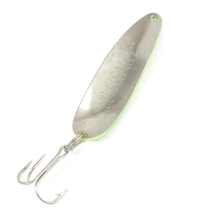 Dardevle Cop-E-Cat 7400 Blinker, Gelb/Grün/Nickel, 14g, Wabenmuster, #2094