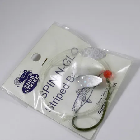 Shur Strike Spin-n-Glo Vorfach, Perlweiß, 7g, Mylar-Flügel, #2101