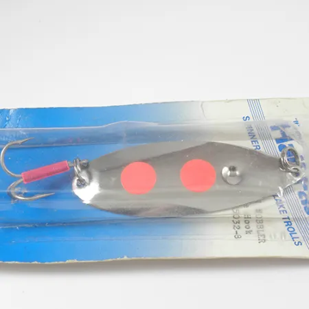 Poulsen Half-Fast Schlepplöffel, Nickel / Rot, 16g, USA, #2113