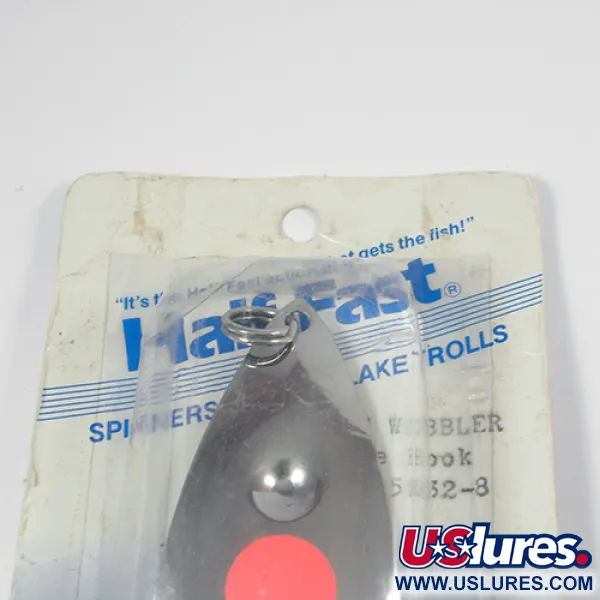 Poulsen Half-Fast Schlepplöffel, Nickel / Rot, 16g, USA, #2113