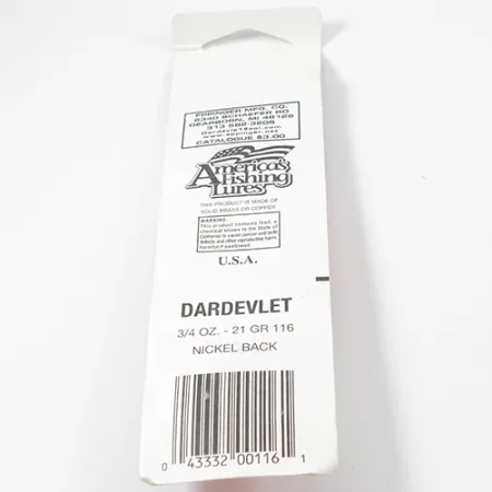 Eppinger Dardevle Dardevlet Blinker, Rot/Weiß, 21g, vernickelt, #2132