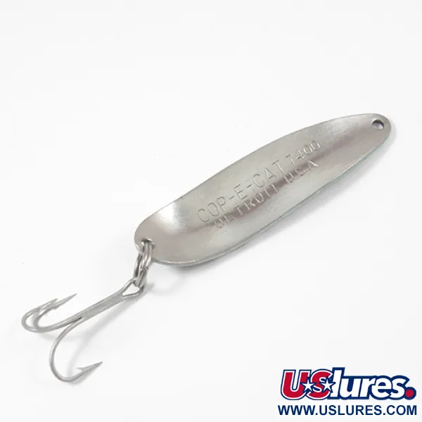 Dardevle Cop-E-Cat 7400 Blinker, Frosch (Grün)/Nickel, 14g, Vintage, #2137