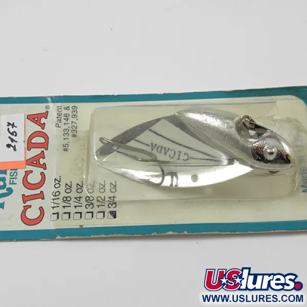 Reef Runner Cicada Blade Bait, Nickel, 21g, Vintage-Design, #2157