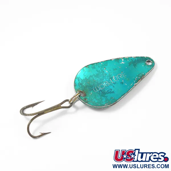 Worden’s Wob Lure Blinker, Hammerschlag-Nickel/Grün, 14g, USA, #2172