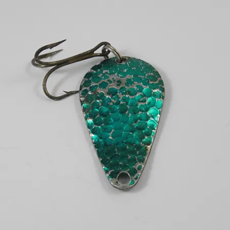 Worden’s Wob Lure Blinker, Hammerschlag-Nickel/Grün, 14g, USA, #2172