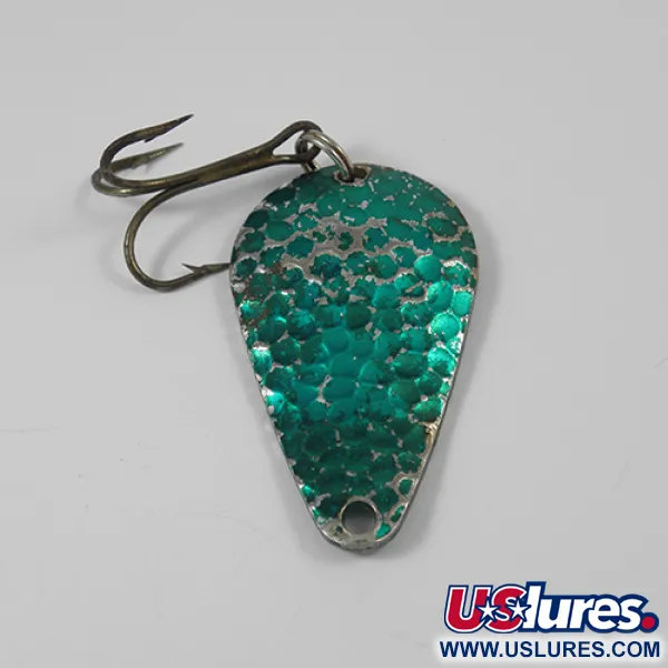 Worden’s Wob Lure Blinker, Hammerschlag-Nickel/Grün, 14g, USA, #2172