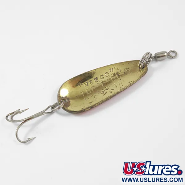 Nebco Tor-P-Do 2 Blinker, Hammered Brass / Orange, 14g, Vintage, #2173