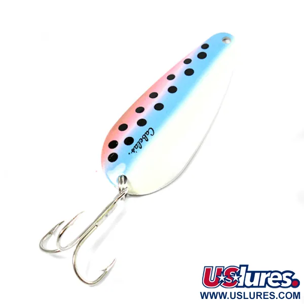 Cabela's Blinker, Regenbogenforelle/Nickel, 19g, poliertes Nickel, #2186