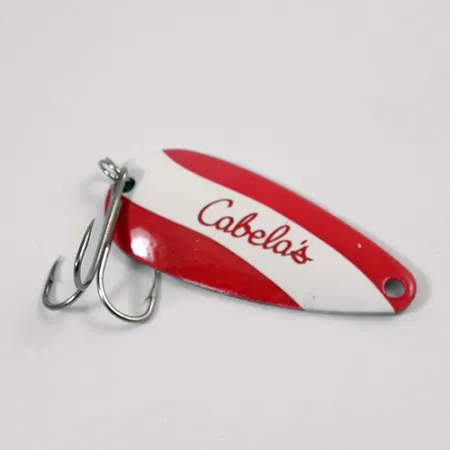 Cabela's Blinker, Rot / Weiß / Nickel, 12g, Vernickelt, #2191