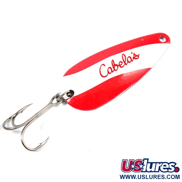 Cabela's Blinker, Rot / Weiß / Nickel, 12g, Vernickelt, #2191
