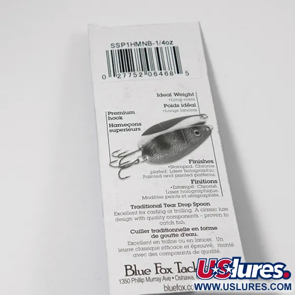 Blue Fox Strobe Tear Drop Blinker, Nickel/Blau, 7g, Gehämmert, #2198