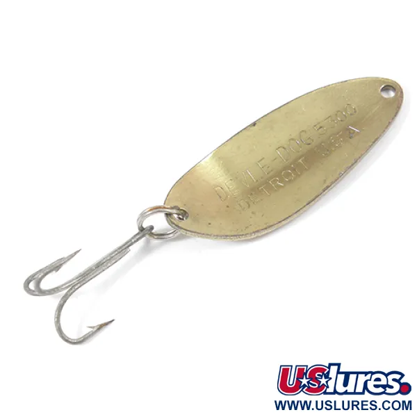 Dardevle Devle Dog 5300 Blinker, Messing, 10g, Vintage-Design, #2210