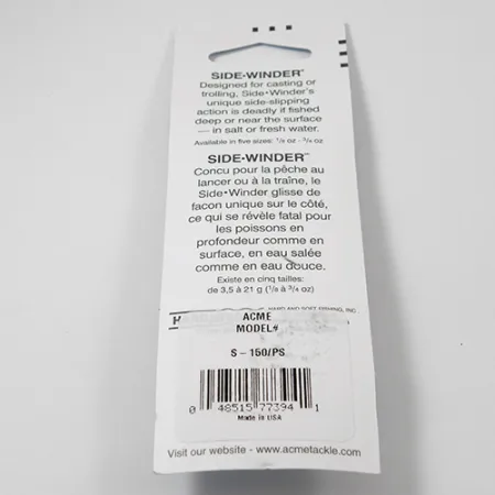 Acme Side-winder Blinker, Regenbogenforelle, 5.7g, Spinnfischen, #2221