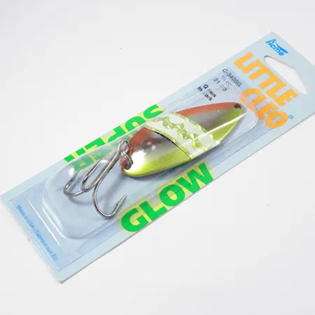 Little Cleo Glow Blinker, Chartreuse Orange, 21g, Super Glow, #C340TSG/SH