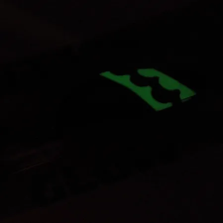 Acme Little Cleo Blinker, Nickel/Grün/Glow/UV, 9,5g, bucklig, #2224